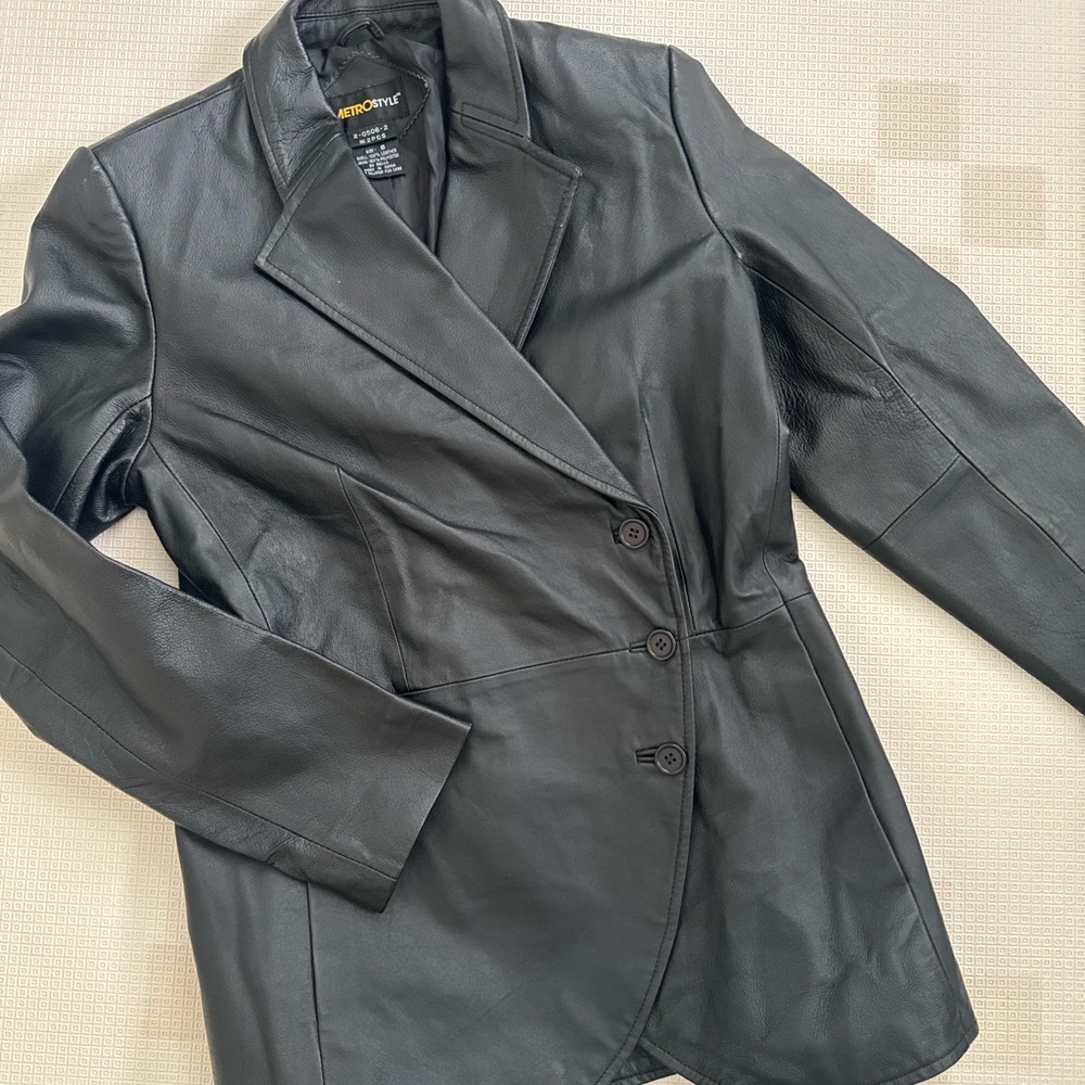 Vintage Black Leather Jacket